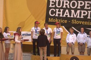 Tina Gutman srebrna z ekipo na evropskem prvenstvu 3